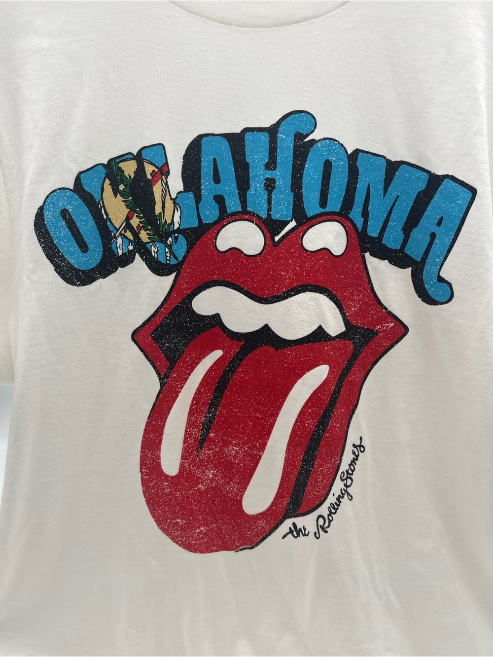 Oklahoma and Rolling Stones tee shirt NWT adult large